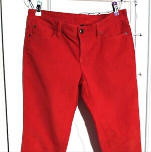 💜 3/$15💜Red GAP Corduroy pants, Womens Size 6/28R💜